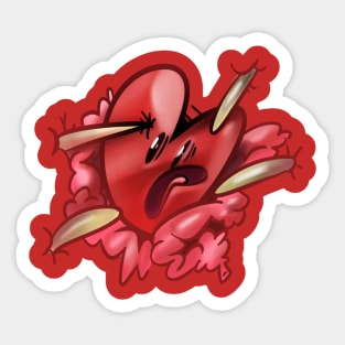 heart and guts Sticker